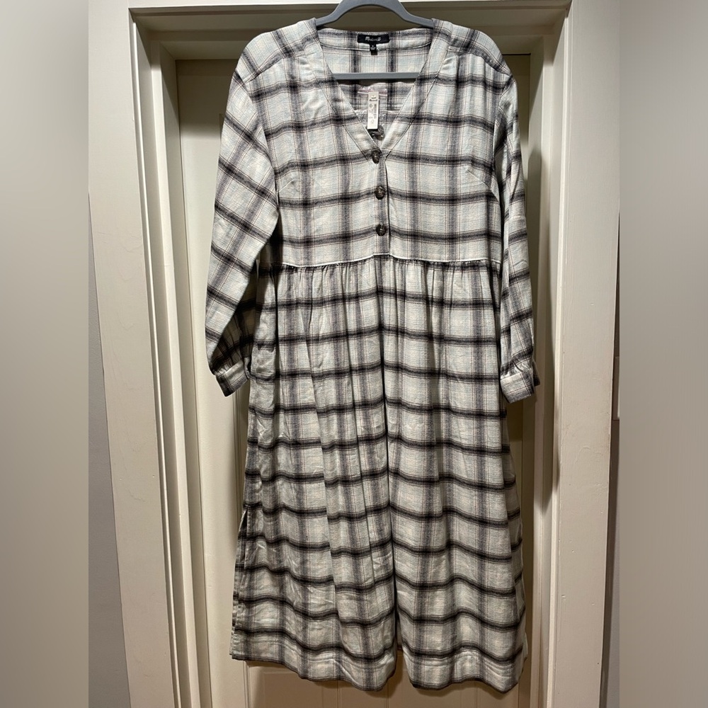 Madewell Flannel Dress